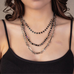 Dainty Chain Necklace - Black