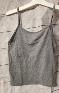 grey tank crop top