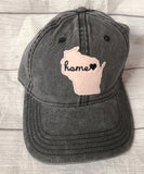 grey home ♡ wisconsin hat