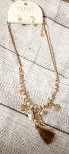 gold charm necklace