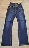 copper bling bootcut jeans