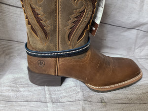 navy snakeskin boot charm