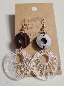 handmade paisley earring