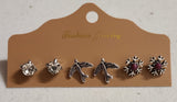 3 pack stud earring- bird