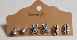 3 pack stud earring- arrow