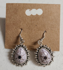 purple turtle shell earring