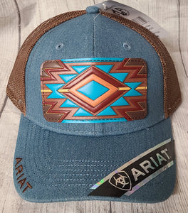 ariat leather aztec patch hat a300085420