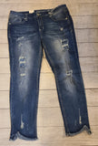 grace in la- stretch Distressed patched skinny jean en51790