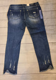 grace in la- stretch Distressed patched skinny jean en51790