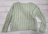 round neck sage knit sweater