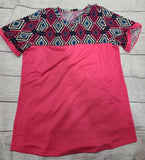 neon cowgirl aztec t shirt