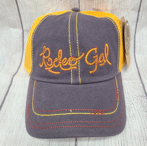 rodeo gal mustard hat