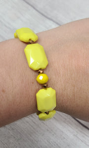 yellow stretchy bracelet