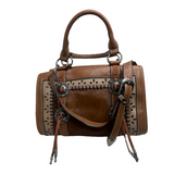 Justin Ladies Hair On Western Brown Satchel Bag 2110716