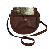 Tony Lama Ladies Hair On Cognac Brown Xbody Crossbody Bag 2131751