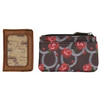 JUSTIN WALLET CARD KEYS MULTI FLORAL 2171733MUL