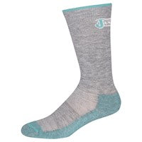 JUSTIN LADIES BOOT SOCK GRAY AND AQUA 2PK