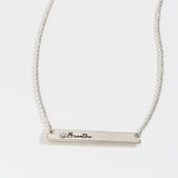 Breathe Inspirational Bar Necklace