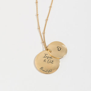 Beautiful Hidden Heart Pendant Necklace