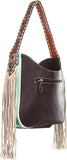 A770005202 Ariat Leather Monroe Shoulder Purse with Fringe