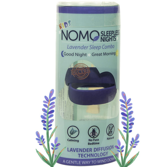 NOMO Natural Sleep Remedy Bands with Lavender, Acupressure, & Drug-Free Relief for Night Terrors & Insomnia