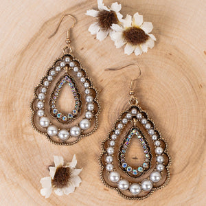 squash blossom crystal earring