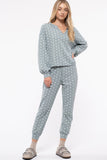 SPLIT NECK POLKA DOT COMBO SET