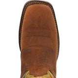 Rebel™ by Durango® Dark Chestnut and Hunter Green Western Boot ddb0390