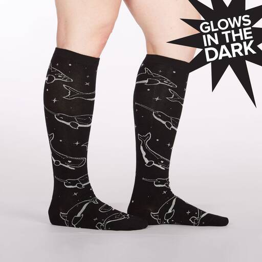 Stellar Whales Knee High Socks