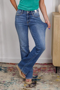 Judy Blue Jeans Meet Me Halfway Mid Rise Boot Cut 82547