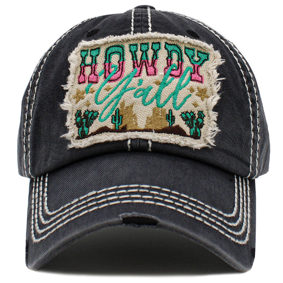 howdy ya'll baseball cap