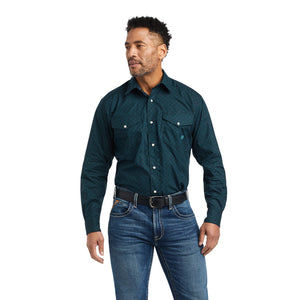 ARIAT KANNON SNAP OCEAN DEPTHS - MENS SHIRT - 10042337