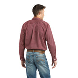 ARIAT KENNY STRETCH DARK RED - MENS SHIRT - 10042334