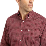 ARIAT KENNY STRETCH DARK RED - MENS SHIRT - 10042334