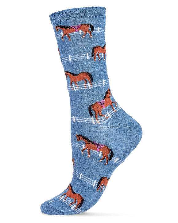 memoi bamboo Rayon socks- show pony