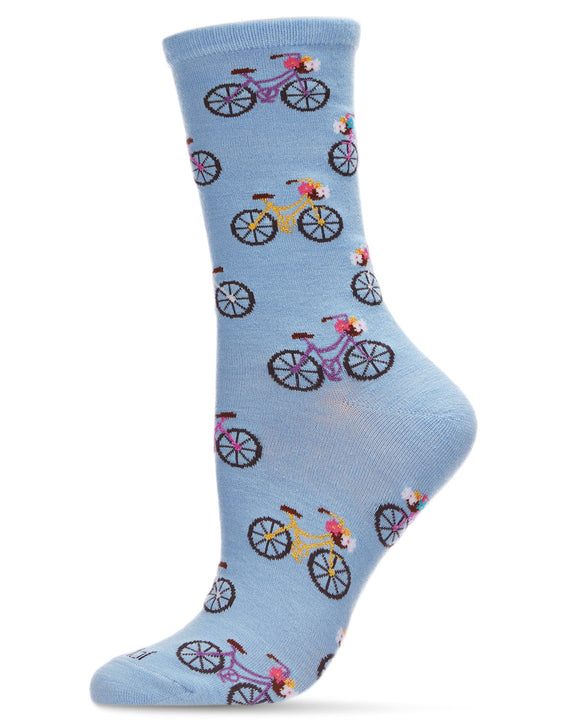 memoi bamboo Rayon socks- bicycles