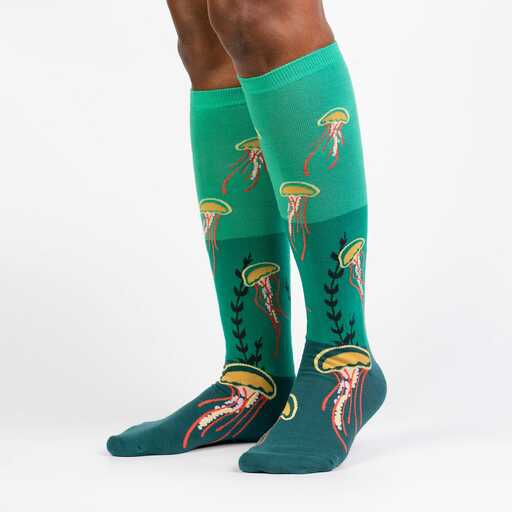 Ocean Bloom Knee High Socks