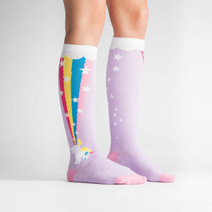 Rainbow Blast Knee High Socks