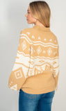 plus-Isle pattern sweater top