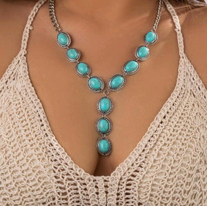 turquoise concho necklace