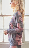 tie dye long sleeve top