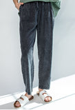 tensile mineral washed pants- black