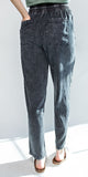 tensile mineral washed pants- black