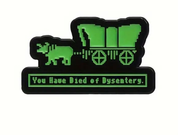 you have died of dysentery pin