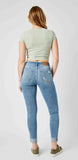 judy blue- mid rise destroy cuff skinny 82528reg