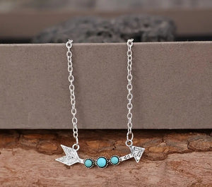 arrow with stone necklace