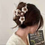 crocheted hair clip