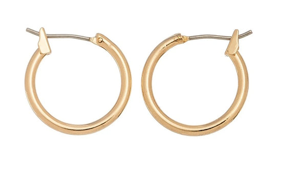 Lg Gld Click Hoop Ear Sense earring