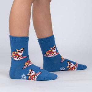 Corgi-bunga! Youth Crew Socks