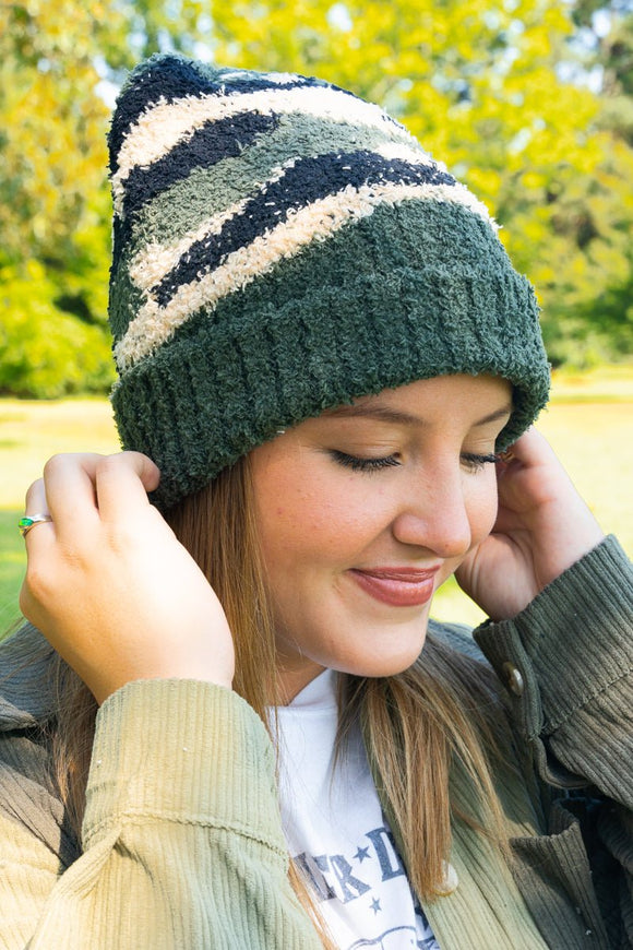 COZY CUDDLES camo BEANIE